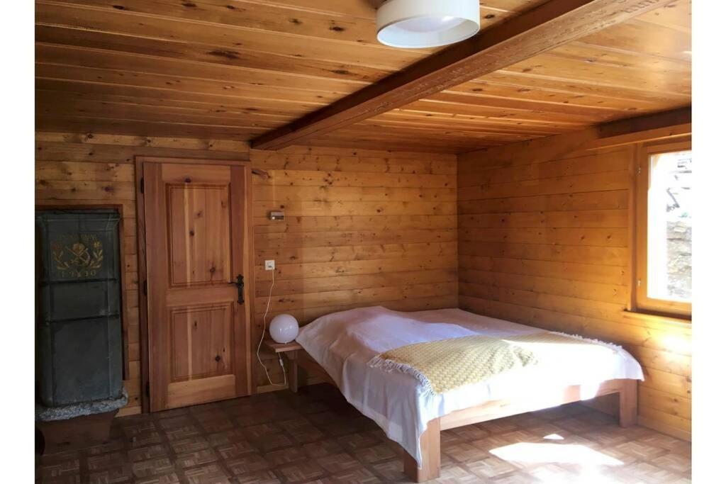 Alpia 26 - Zwei Zimmerwohnung In Traditionellem Walliser Haus Gasenried Extérieur photo