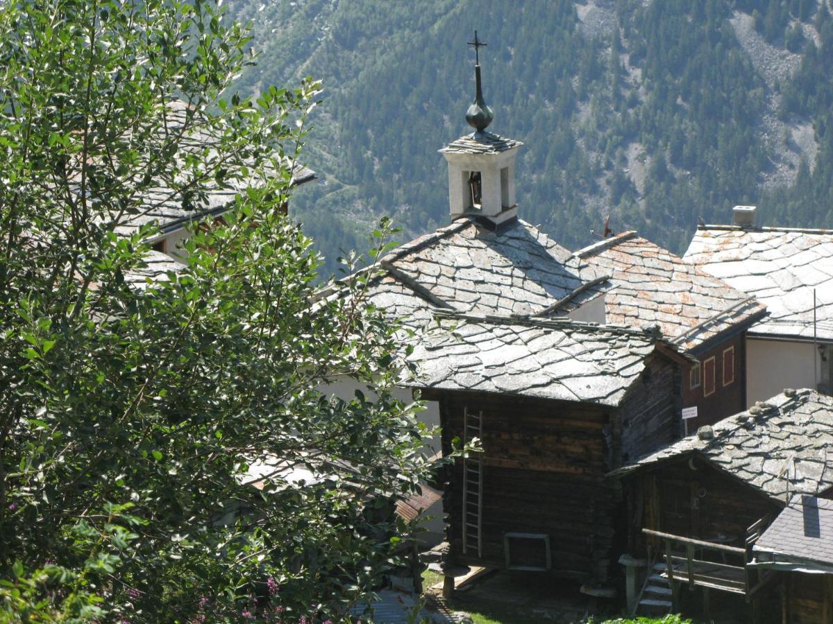 Alpia 26 - Zwei Zimmerwohnung In Traditionellem Walliser Haus Gasenried Extérieur photo